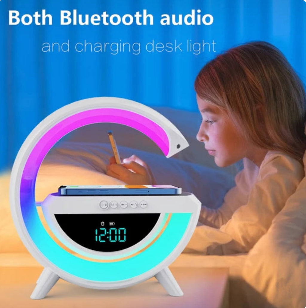 15W Lamp Speaker & Wireless Charger 1500mAh Rechargeable