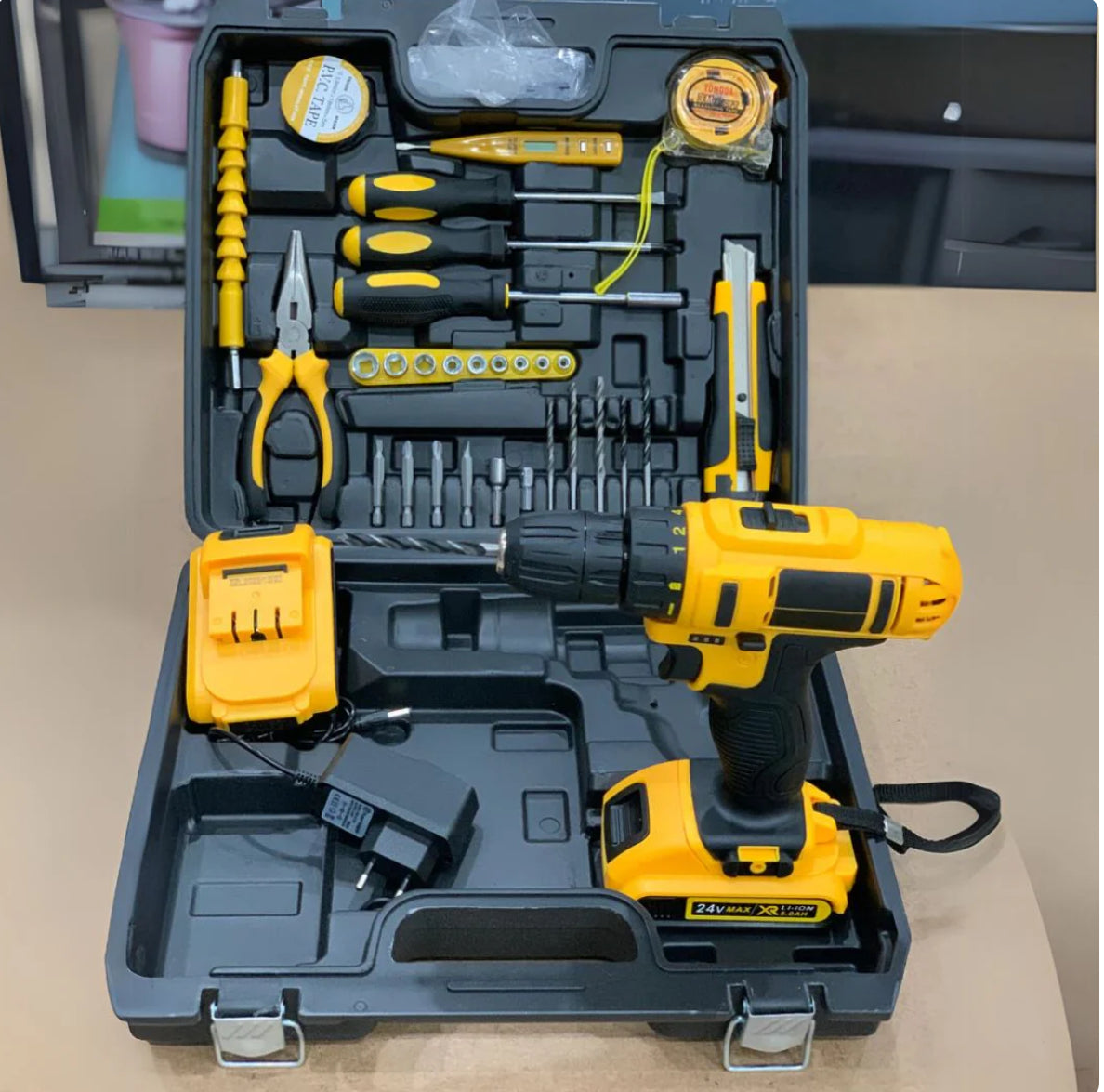 24V DUNLANDI Cordless Drill Machine Kit