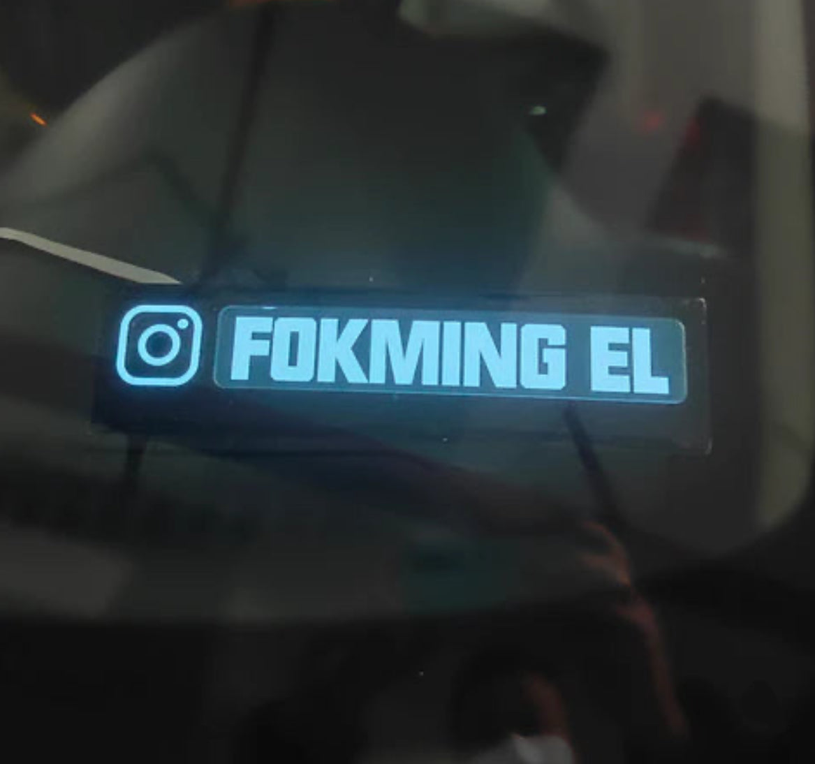 Car “Ur Username” On Instagram Led Panel