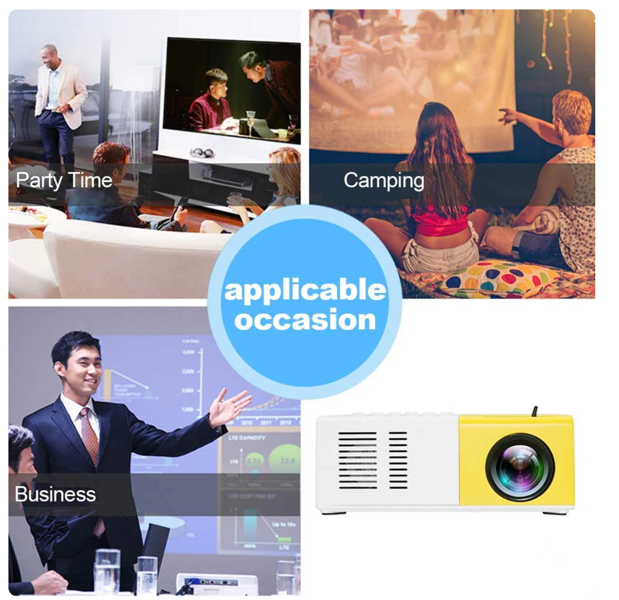 Mini LED Projector Multimedia Home Theater