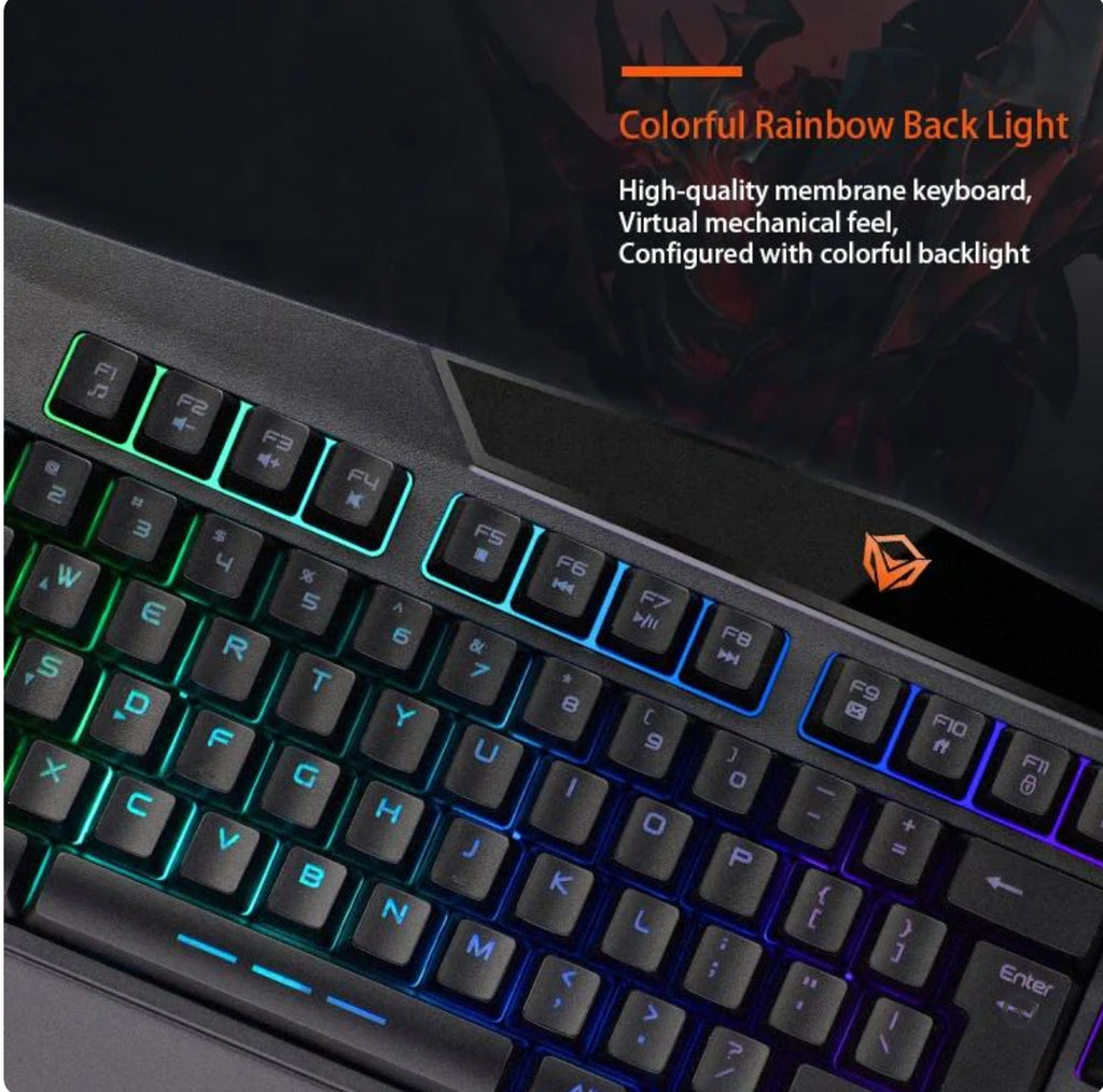Backlit Gaming Keyboard and Mouse Combo Meetion C510 USB