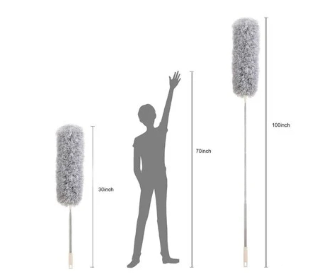 Adjustable Cleaner Brush Stick