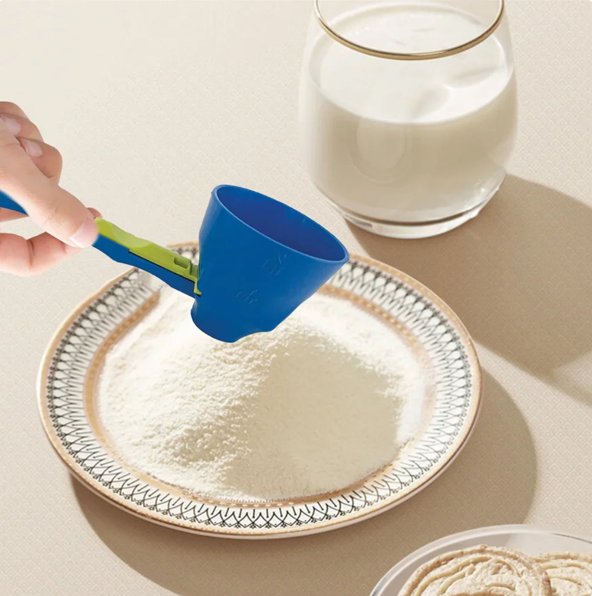 Adjustable Fitness Measuring Spoon, Precision Portion Control Scoop For Protein Powder