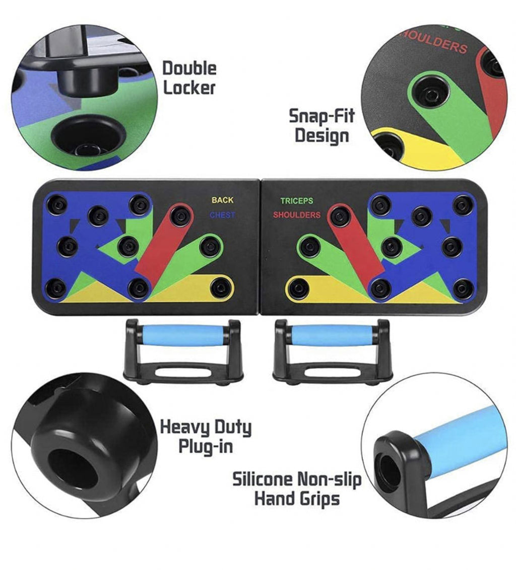 12 in 1 Push Up Board System Foldable Workout Portable Trainer for Home Fitnes