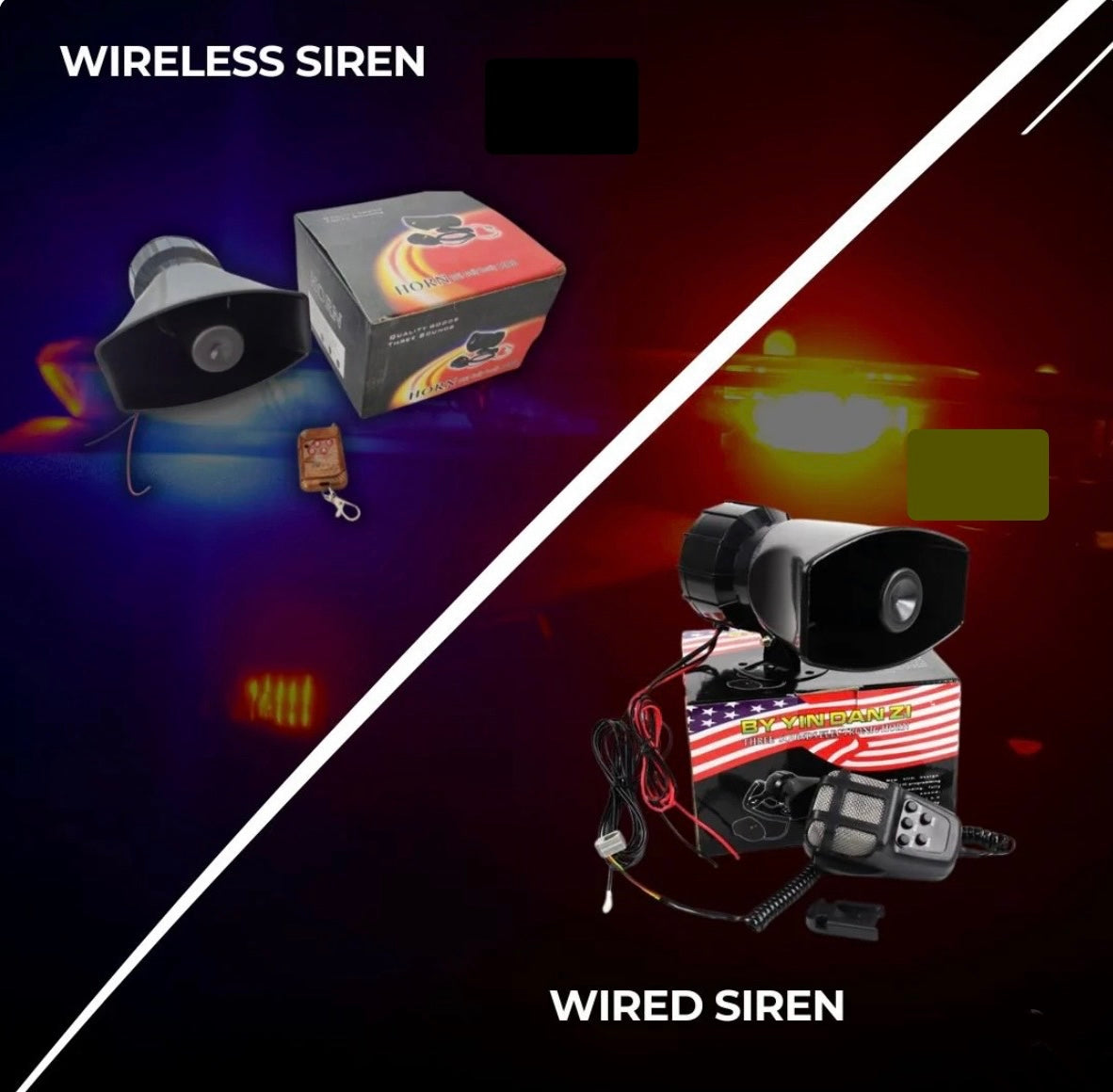 Car Siren Electronic Horn 100Watt