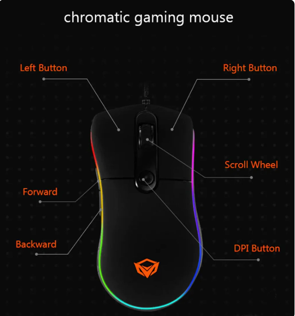 MEETION GM20 Optical Silent Wired Gaming Mouse