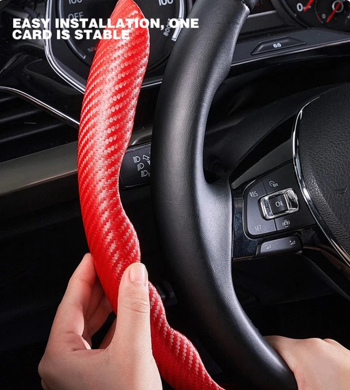 Carbon Fiber Steering Wheel Cover