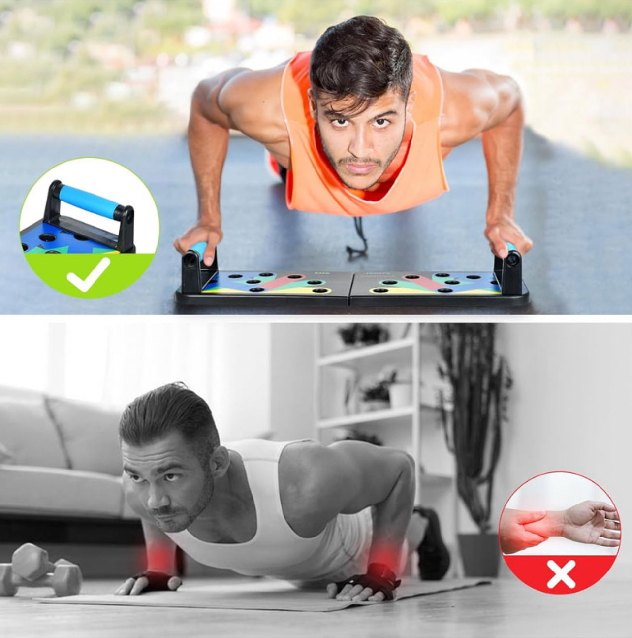 12 in 1 Push Up Board System Foldable Workout Portable Trainer for Home Fitnes