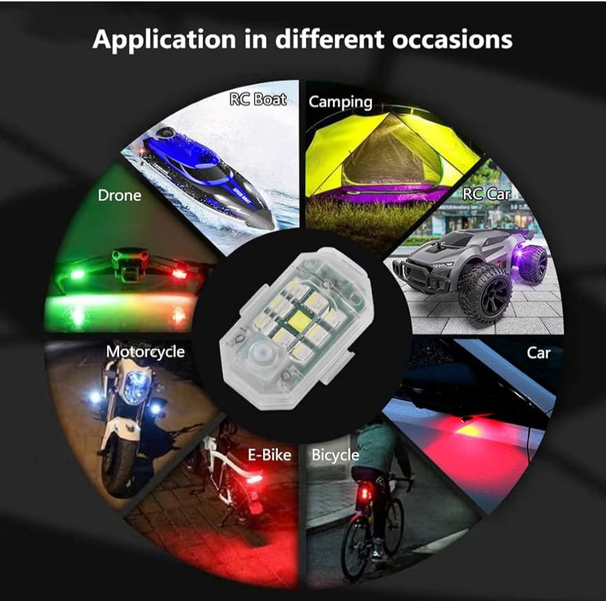 Waterproof car led rechargeable strobe lights with remote control