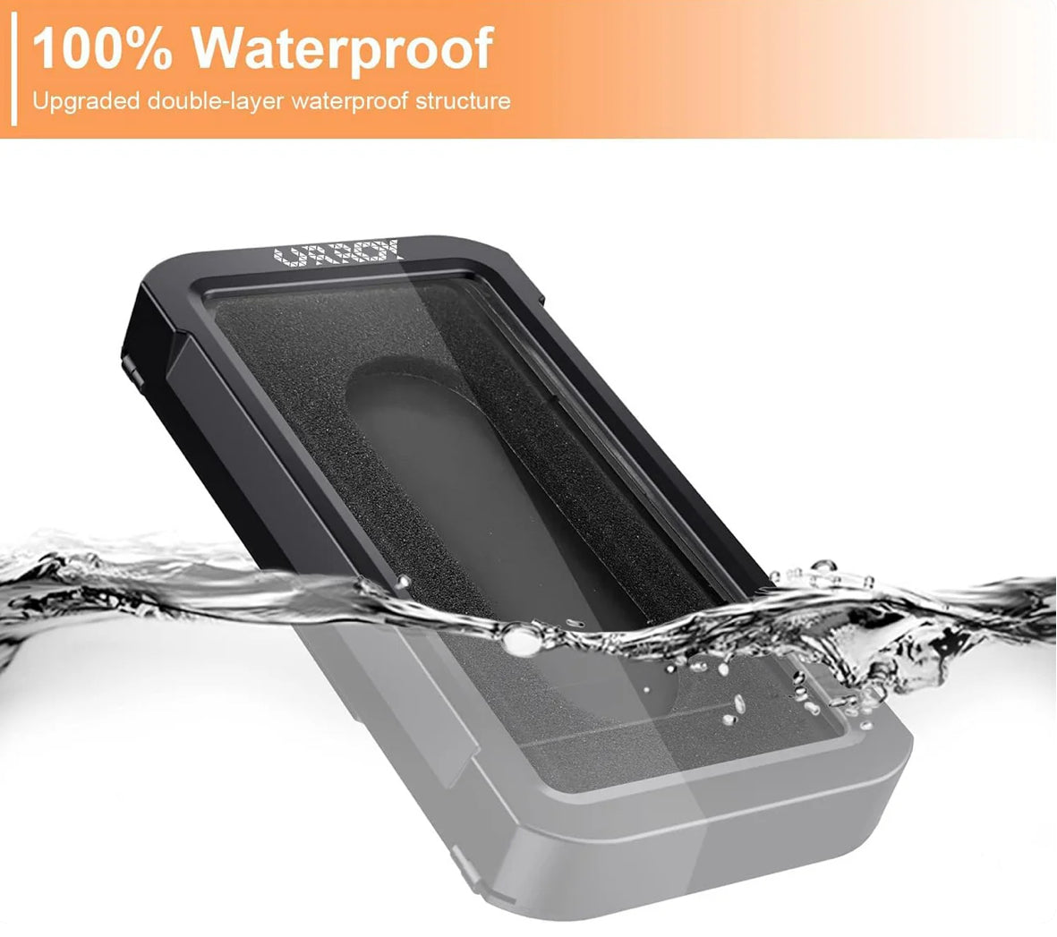 Shower Phone Holder [360° Rotation], Waterproof Wall Mount Shower Phone Case
