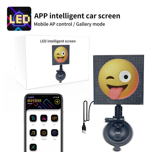 Car LED Smart Screen APP Control Full Color LED Screen Panel