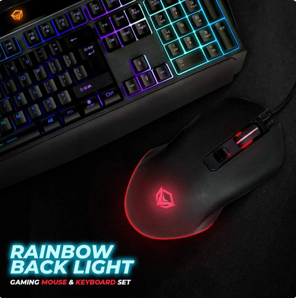 Backlit Gaming Keyboard and Mouse Combo Meetion C510 USB