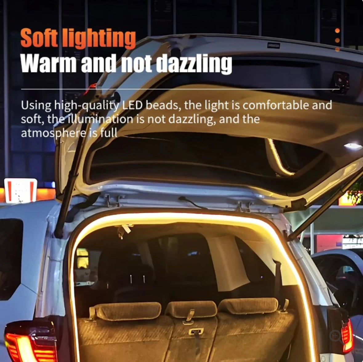 12V LED Trunk Light Warm White LED Strip 2M Waterproof Flexible Light