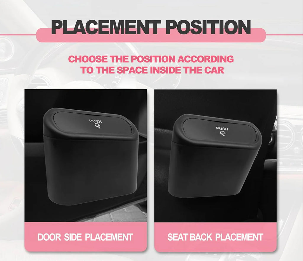 Car Trash Can with Lid Leakproof