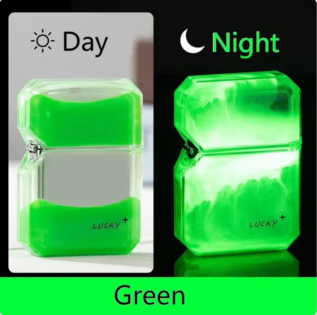 Luminous quicksand fluorescent gas lighter