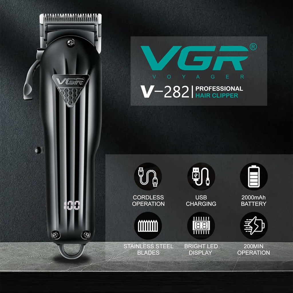 VGR Professional Hair & Beard Trimmer Clipper V282