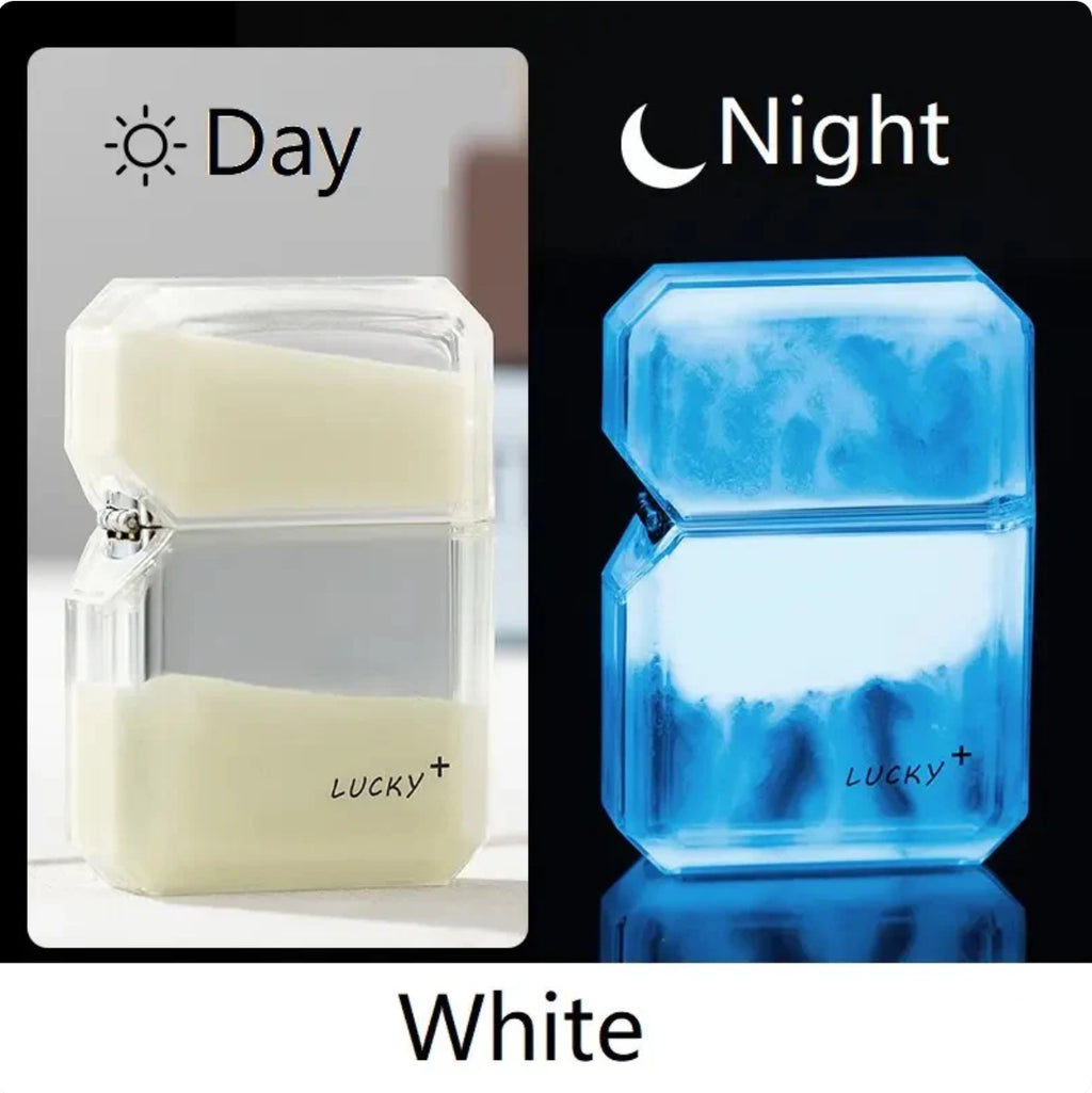 Luminous quicksand fluorescent gas lighter