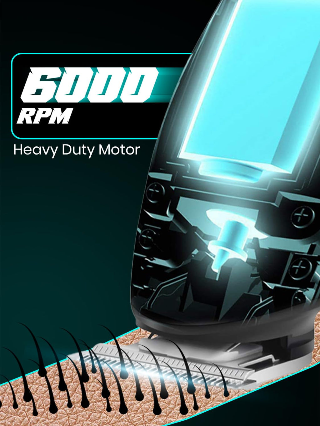 VGR V-055 Professional Electric Hair Clippers Kit | Rechargeable Cordless| with 4 Guide Combs