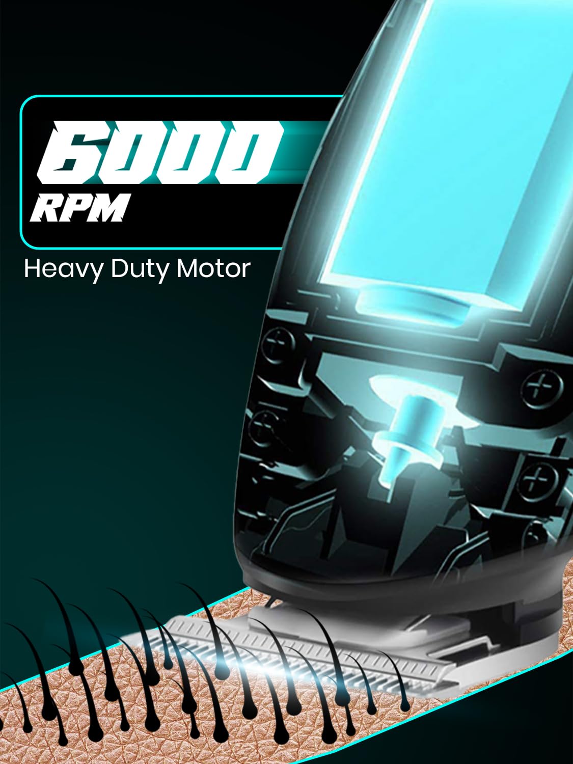 VGR V-055 Professional Electric Hair Clippers Kit | Rechargeable Cordless| with 4 Guide Combs