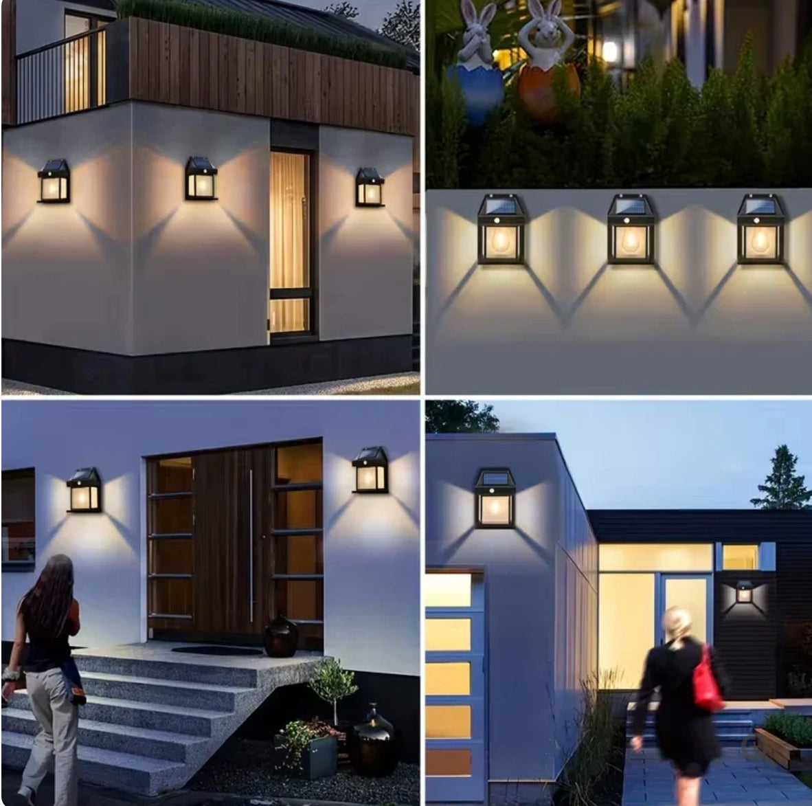 Smart Solar Wall Lights – Wireless Outdoor LED with Motion Sensor & 3 Lighting Modes