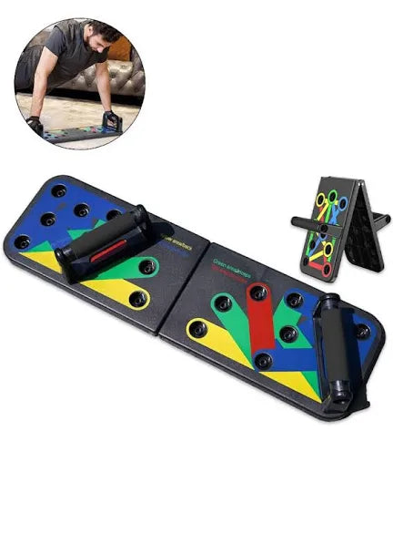 12 in 1 Push Up Board System Foldable Workout Portable Trainer for Home Fitnes