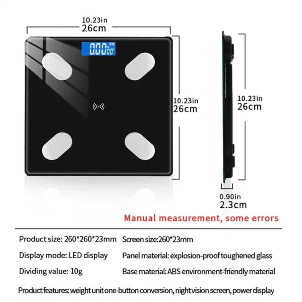 Phone App Weight Scale Bluetooth Body Fat