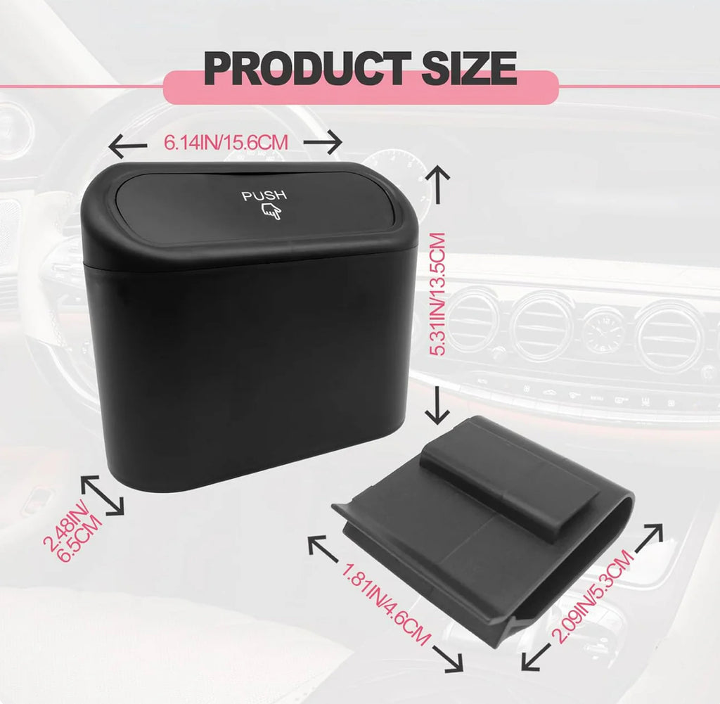 Car Trash Can with Lid Leakproof