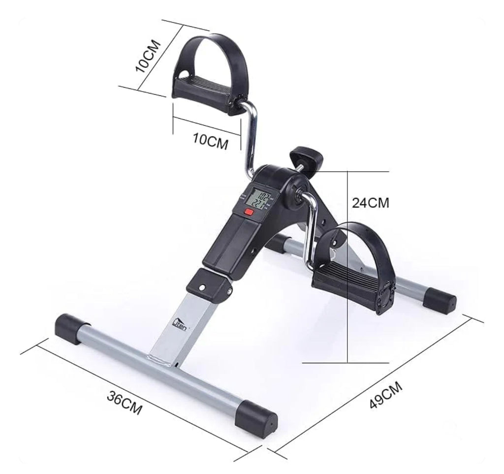 Sport Foldable Pedal Exerciser, Stationary Under Desk Exercise Equipment Arm/Leg/Foot Peddler Exercise