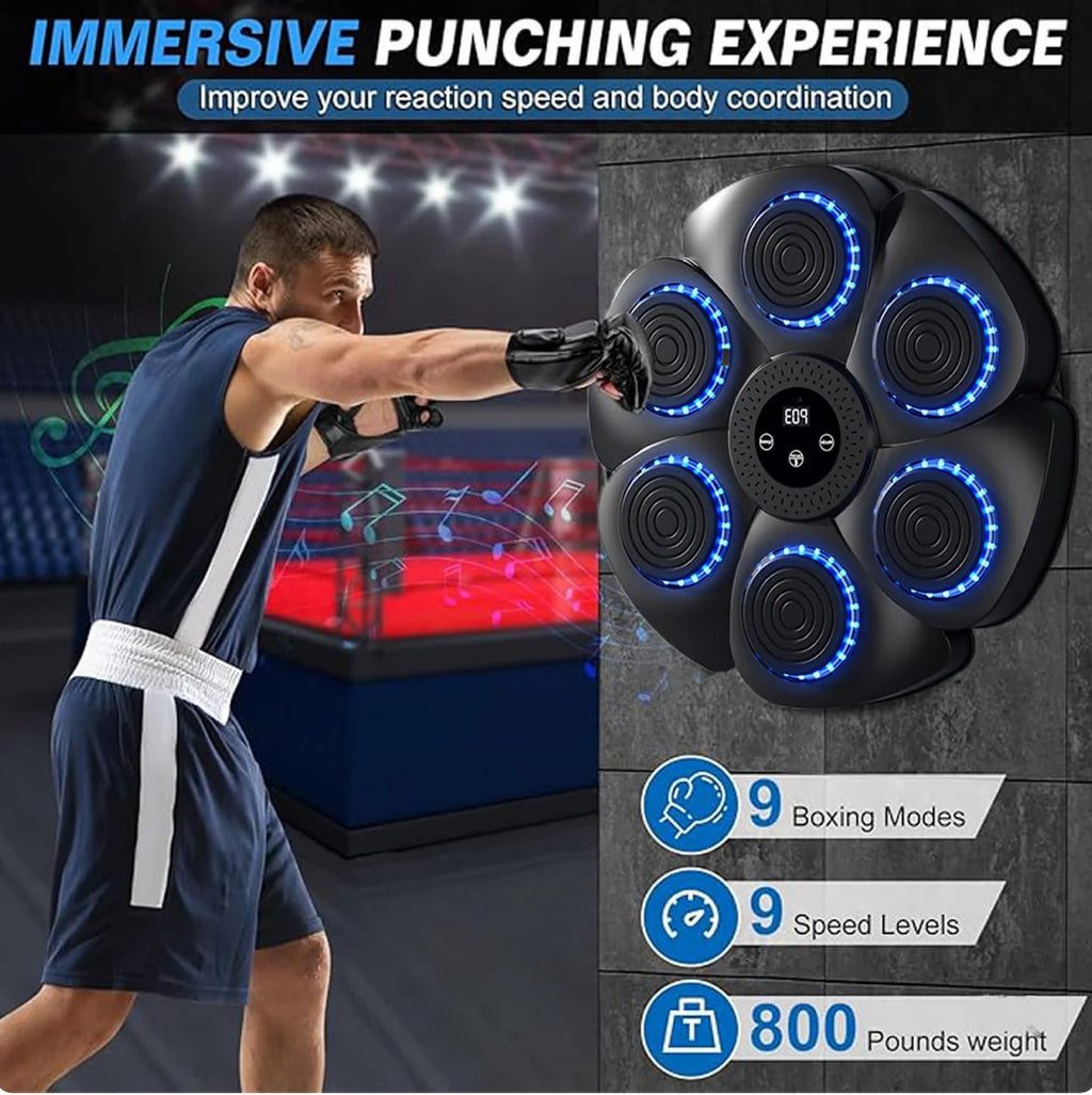 Professional Bluetooth Music Boxing Machine with LED Lights