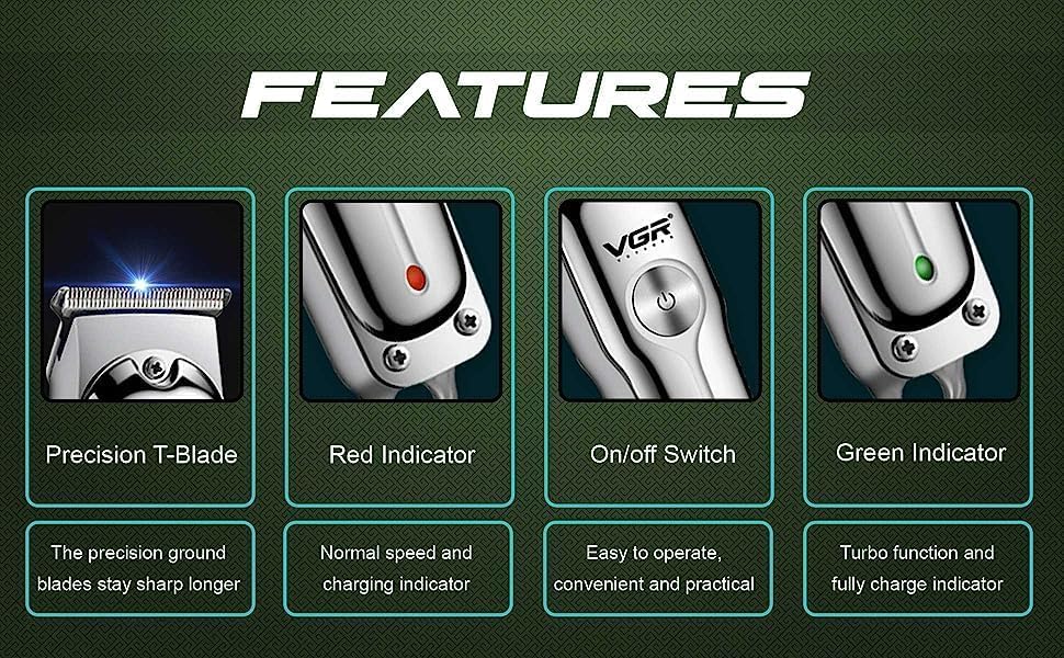 VGR V-071 Professional Shaver 2 Speed with Turbo Speed