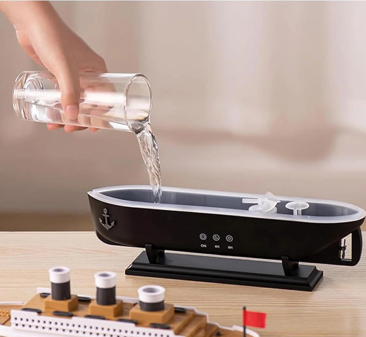 🚢 Titanic Humidifier & Essential Oil Diffuser – Aromatherapy