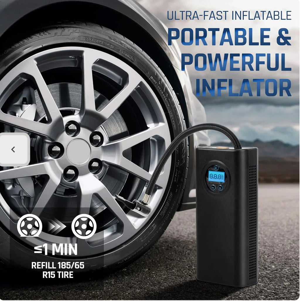 Tire Inflator Portable Air Compressor, Cordless Air Pump