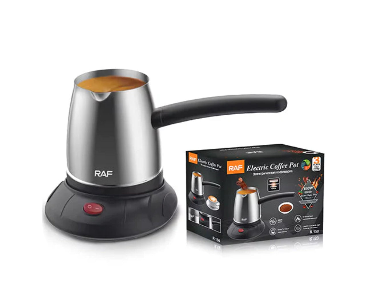 Portable Electric Coffee Maker for Home and Office, 600W R150
