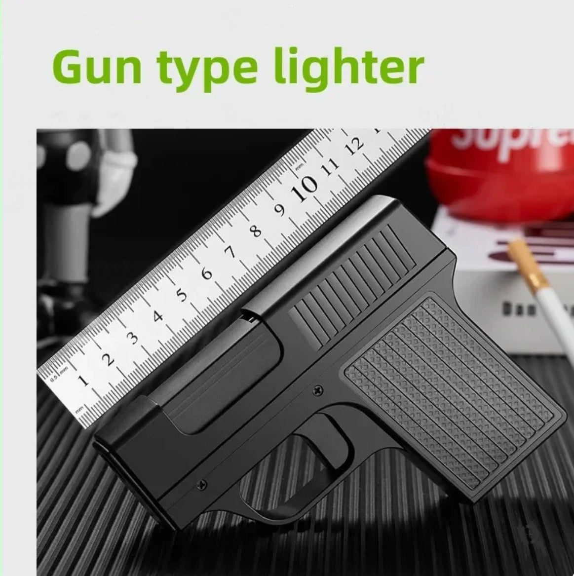 Pistol Lighter Torch Gas Gun Lighters Cigarette Case
