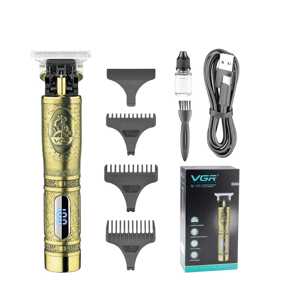 VGR Professional Hair & Beard Trimmer V091