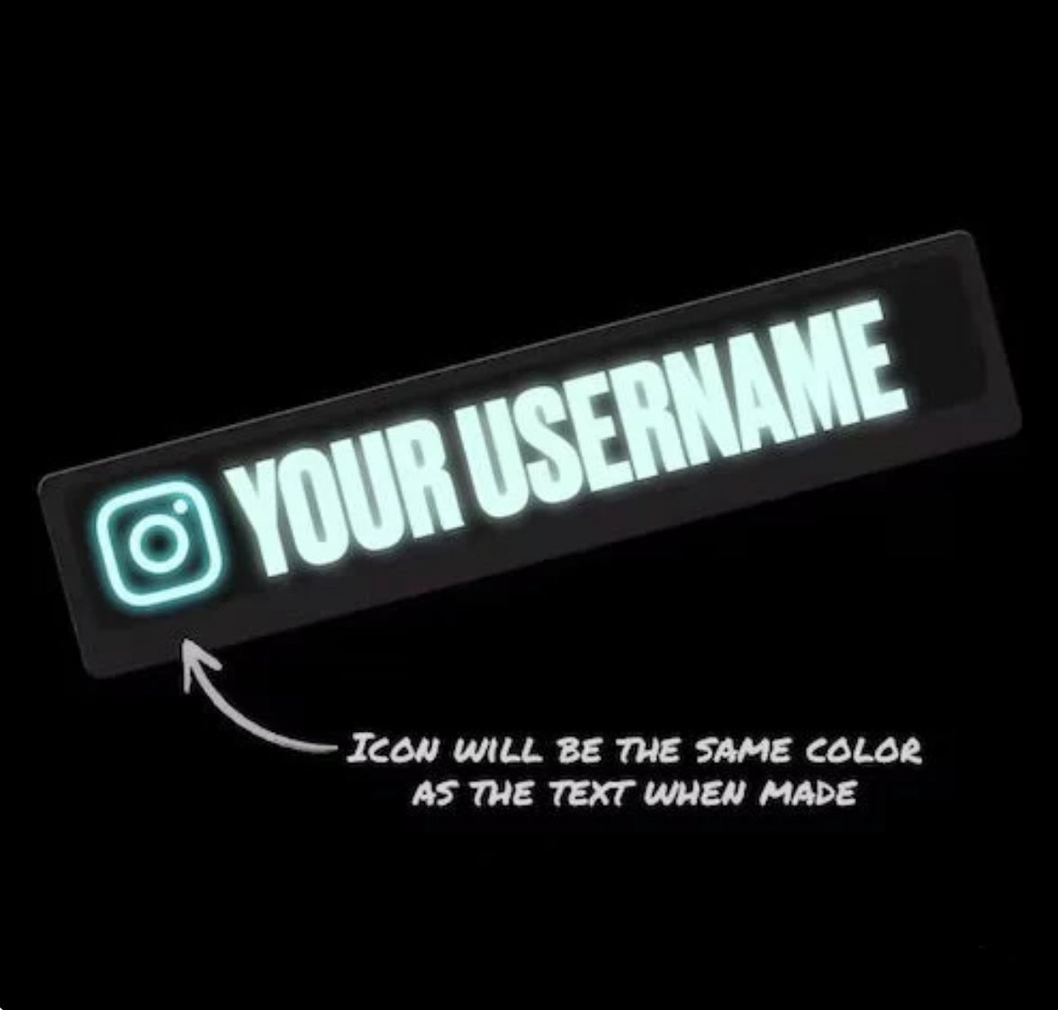 Car “Ur Username” On Instagram Led Panel
