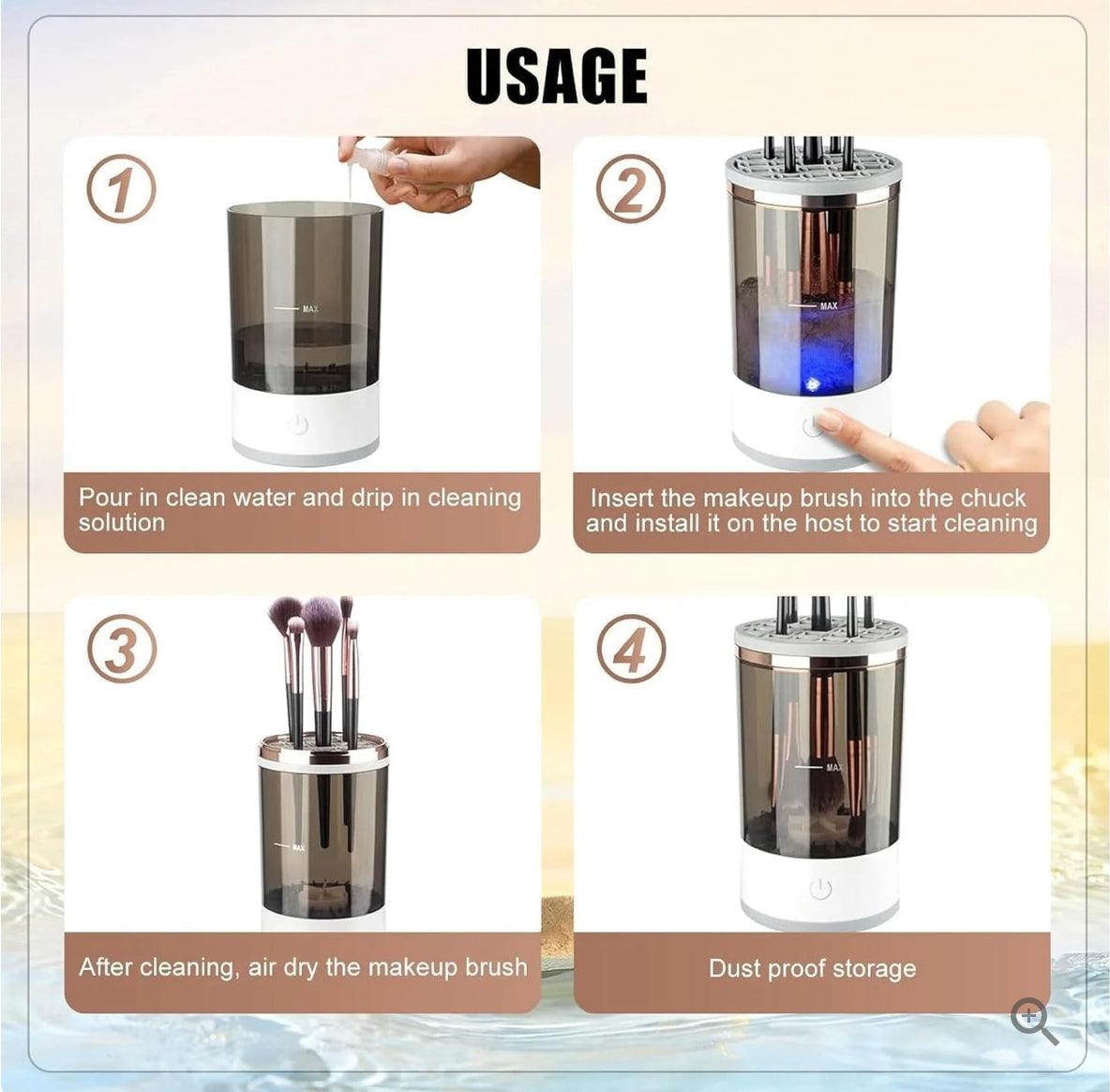 Electric Make up Brush Cleaner