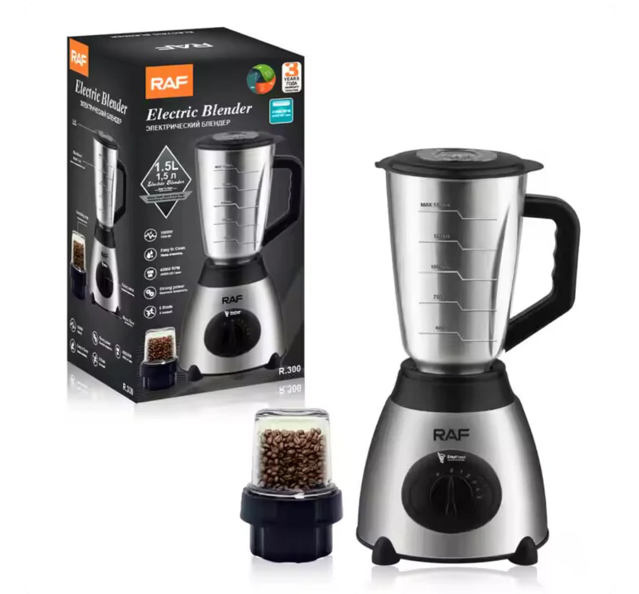 Raf Electric Blender 1000W 1.5 Litre