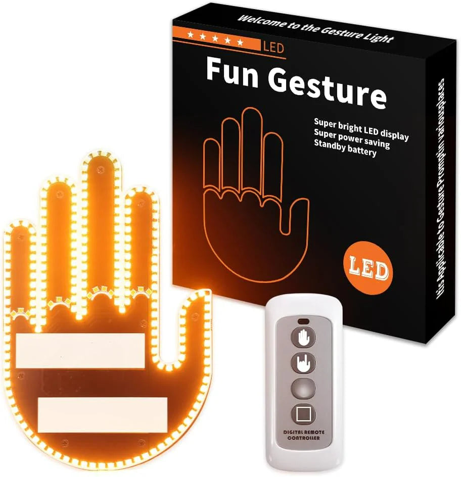 Car Led Hand Fun Gesture With Remote