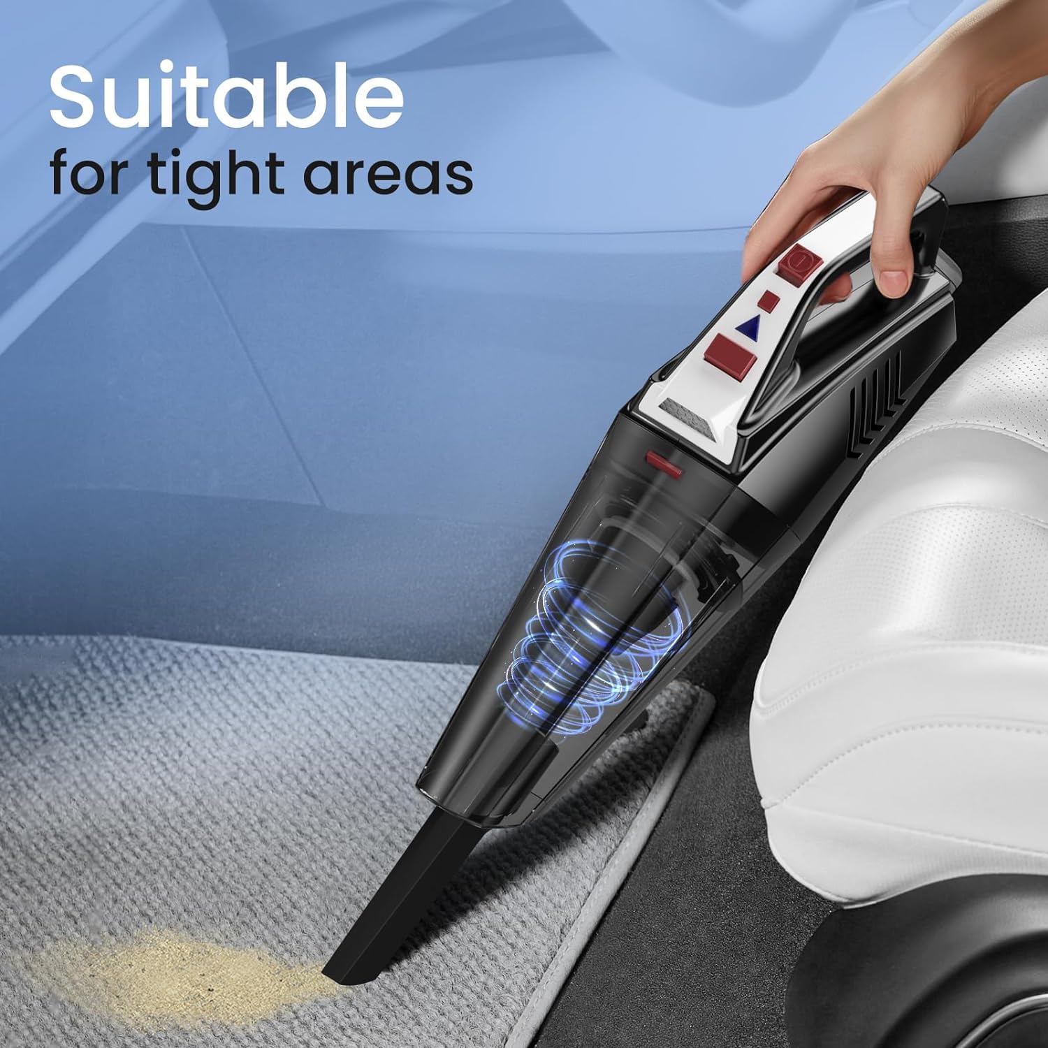 Cordless Handheld Vacuum – Portable Rechargeable Car & Home Mini Vacuum Cleaner 9000Pa