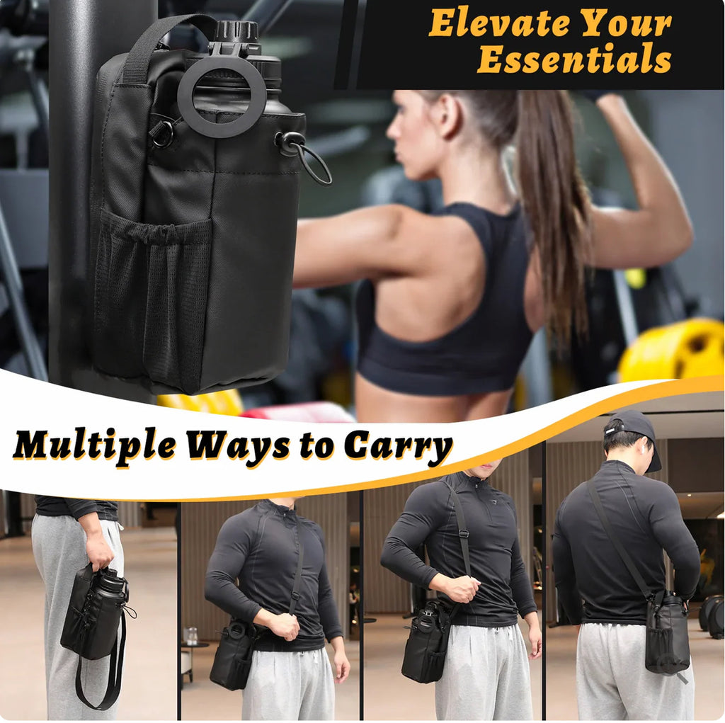 Magnetic Gym Bag With Water Bottle Holder