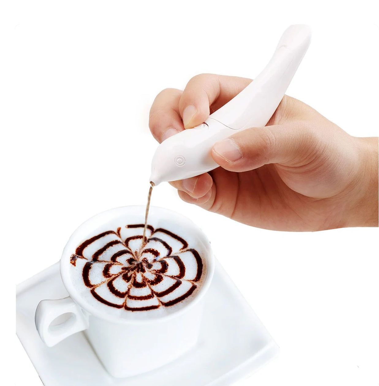 Spice Pen for Electrical Coffee Art for Latte