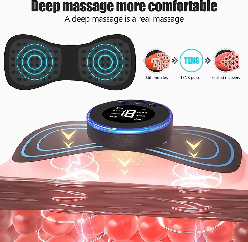 Portable Intelligent Neck and Back Massager, 6 Modes, Adjustable Frequency, Micro Current Massage, Relaxation Gifts