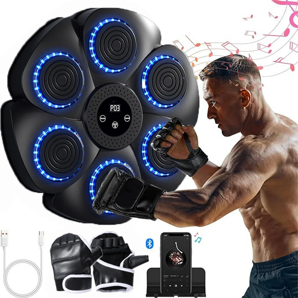 Professional Bluetooth Music Boxing Machine with LED Lights