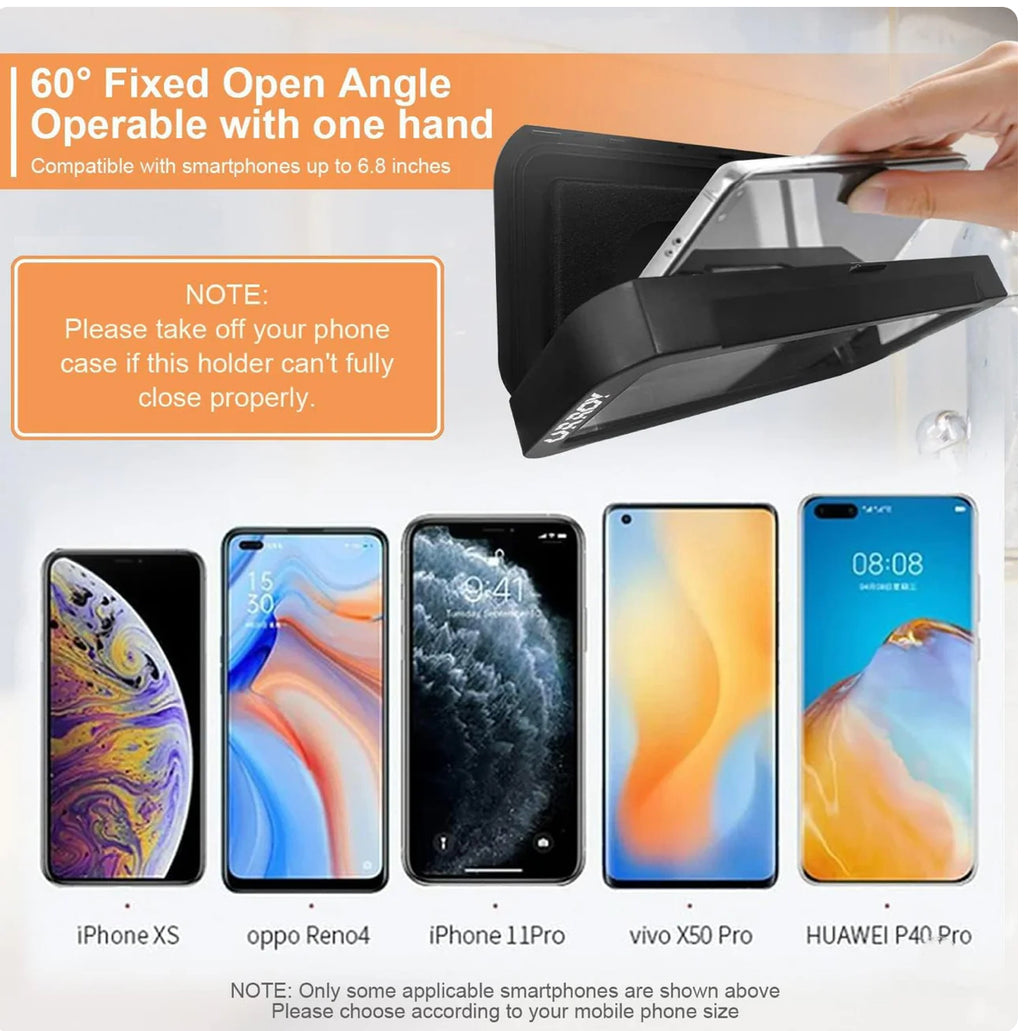 Shower Phone Holder [360° Rotation], Waterproof Wall Mount Shower Phone Case