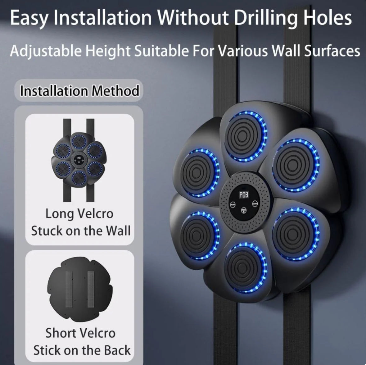 Professional Bluetooth Music Boxing Machine with LED Lights