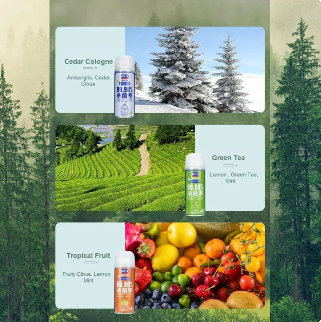 Antibacterial Car & Home Air Freshener, Long Lasting Deodorizer, 180ml