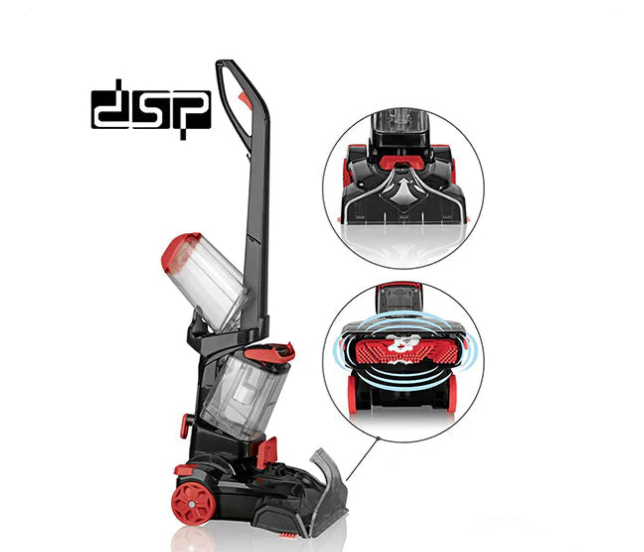 2-in-1 Carpet Vacuum Cleaner Hard Floor Cleaner with Built-in Heater | 800W | KD2042