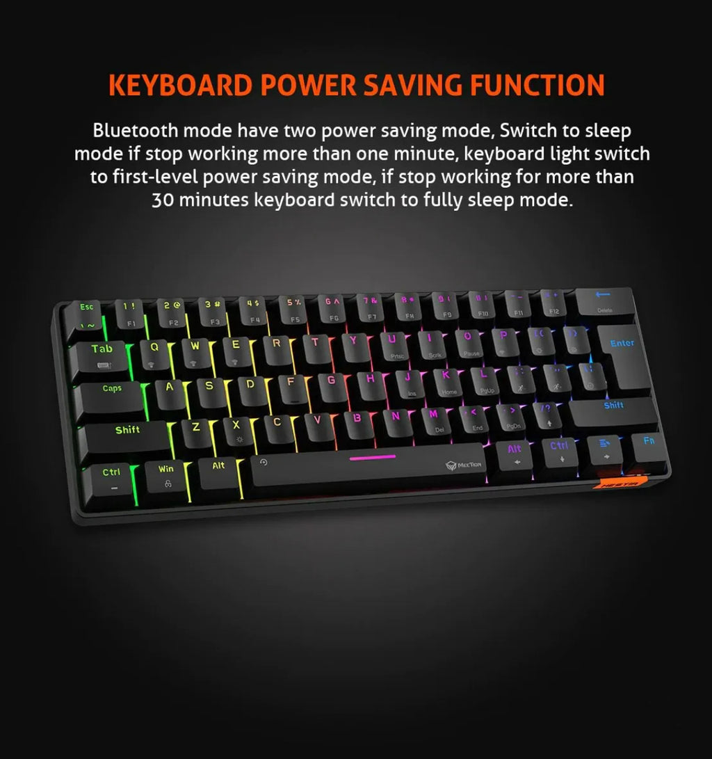 MEETION RGB Wired Mechanical Keyboard HESTIA - Black | MK005