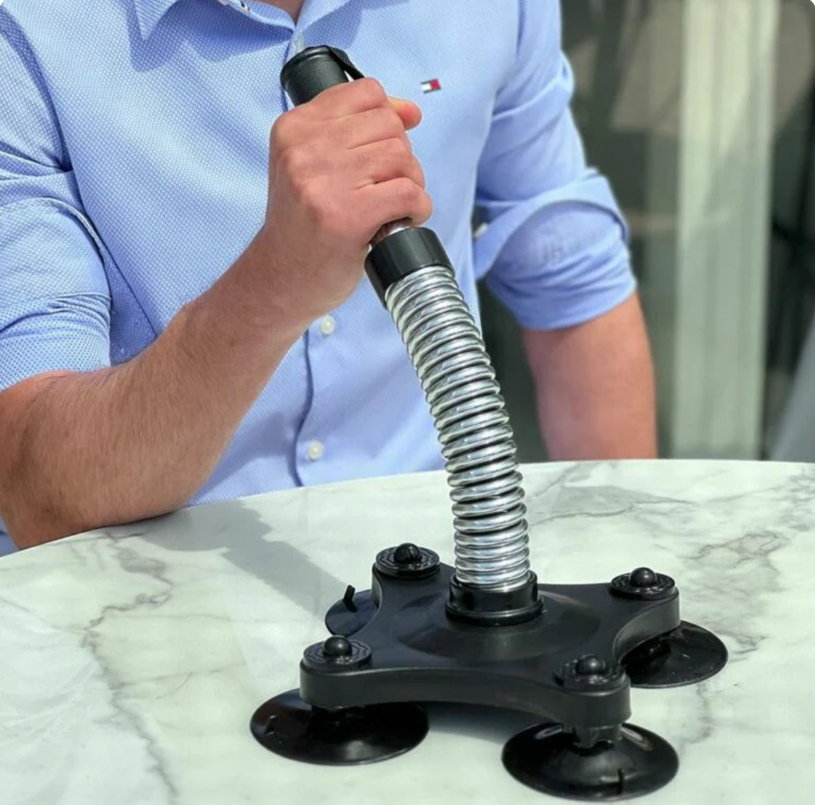 Arm Wrestling Trainer Workout Portable Resistance Spring Bar Forearm Trainer